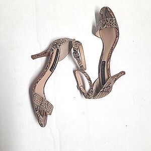 Ankle Strap Snakeskin Heels Vienna
